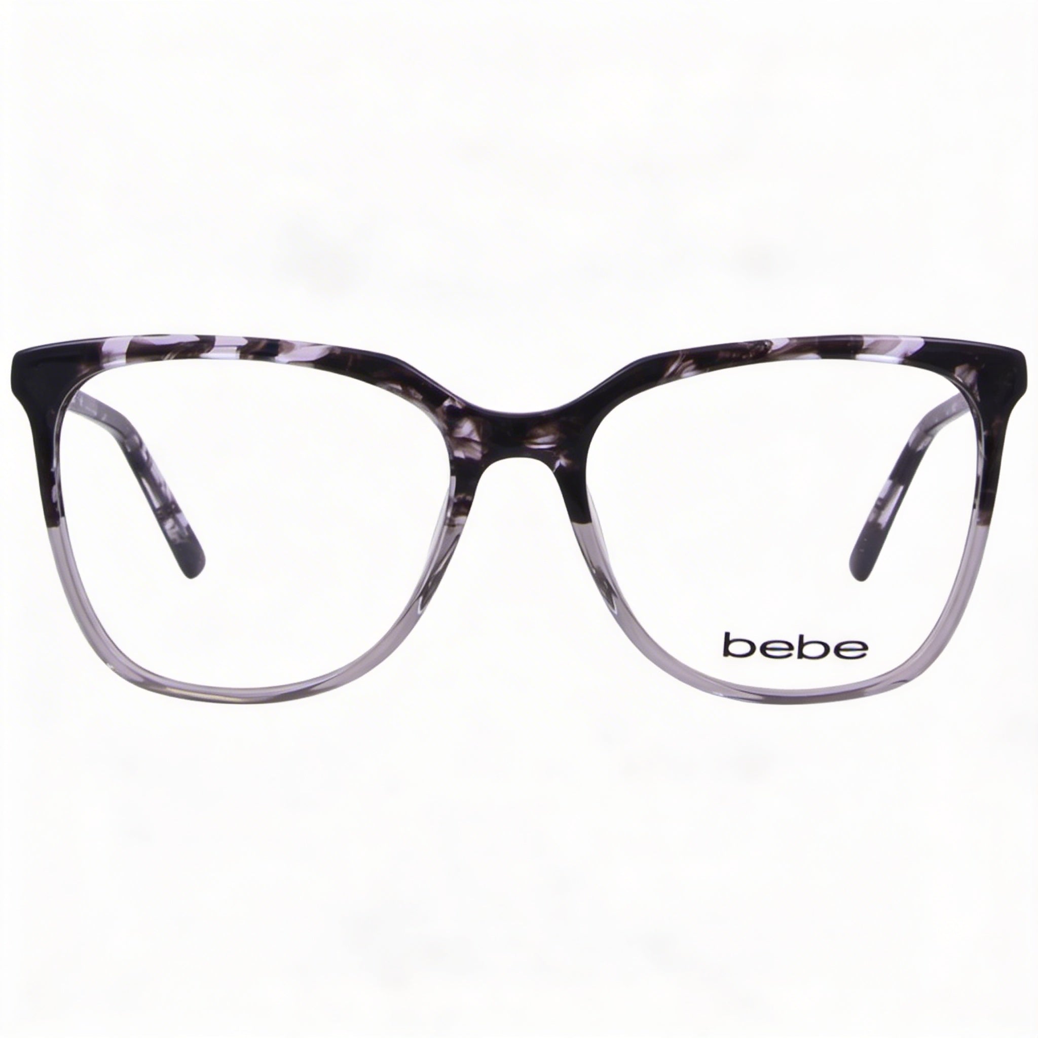 bebe Bb5191 Women's Full Rim Round Eyeglasses with Plastic Jet Frame, 54mm (Demo Lenses), Photo 2
