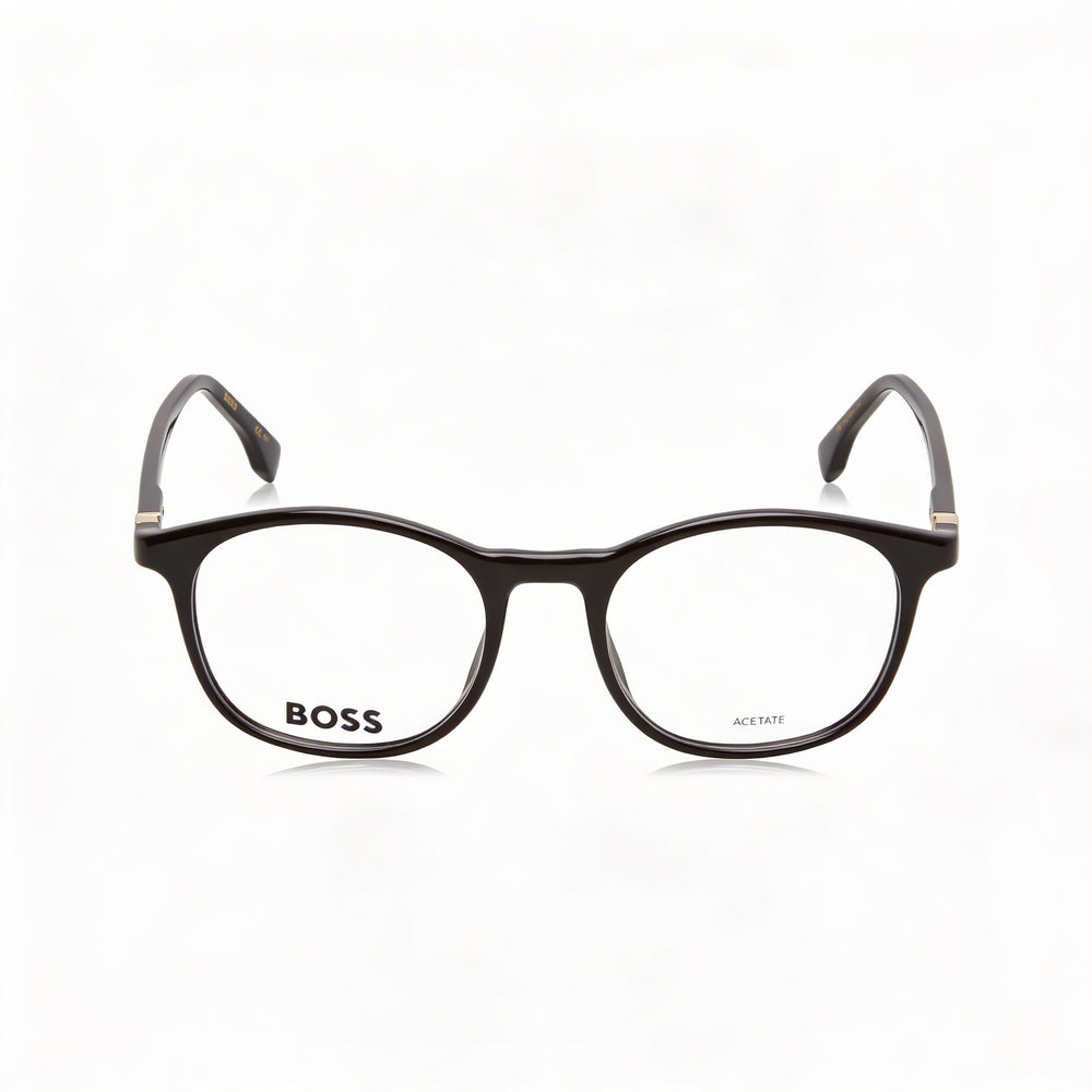 Gafas de sol unisex Hugo Boss 1437 con montura de plástico negro y lentes negras sin polarizar de 53 mm