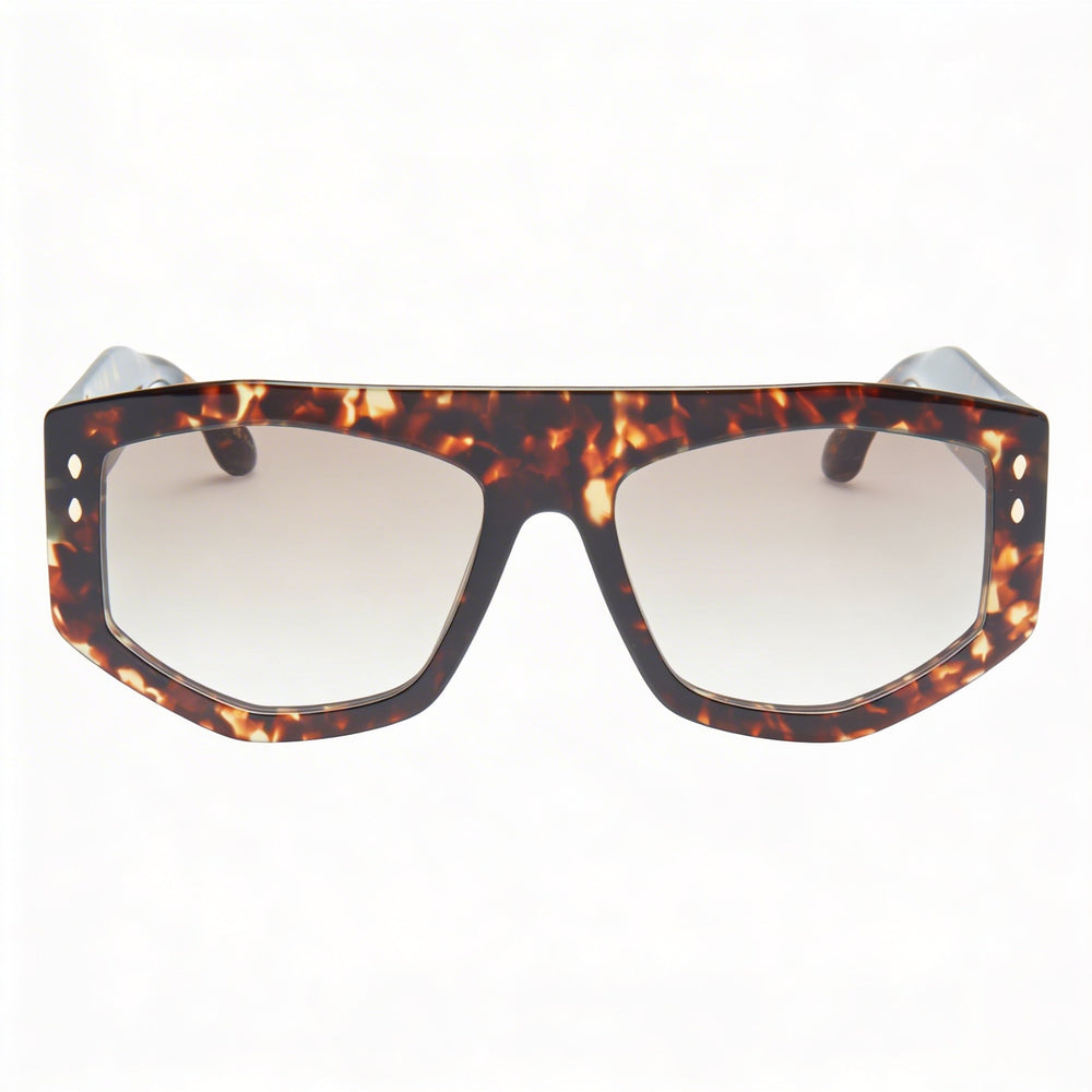 Isabel Marant Trendy Acetate Women's Havana Acetate Frame Non-Polarized UV400 Sunglasses 56mm