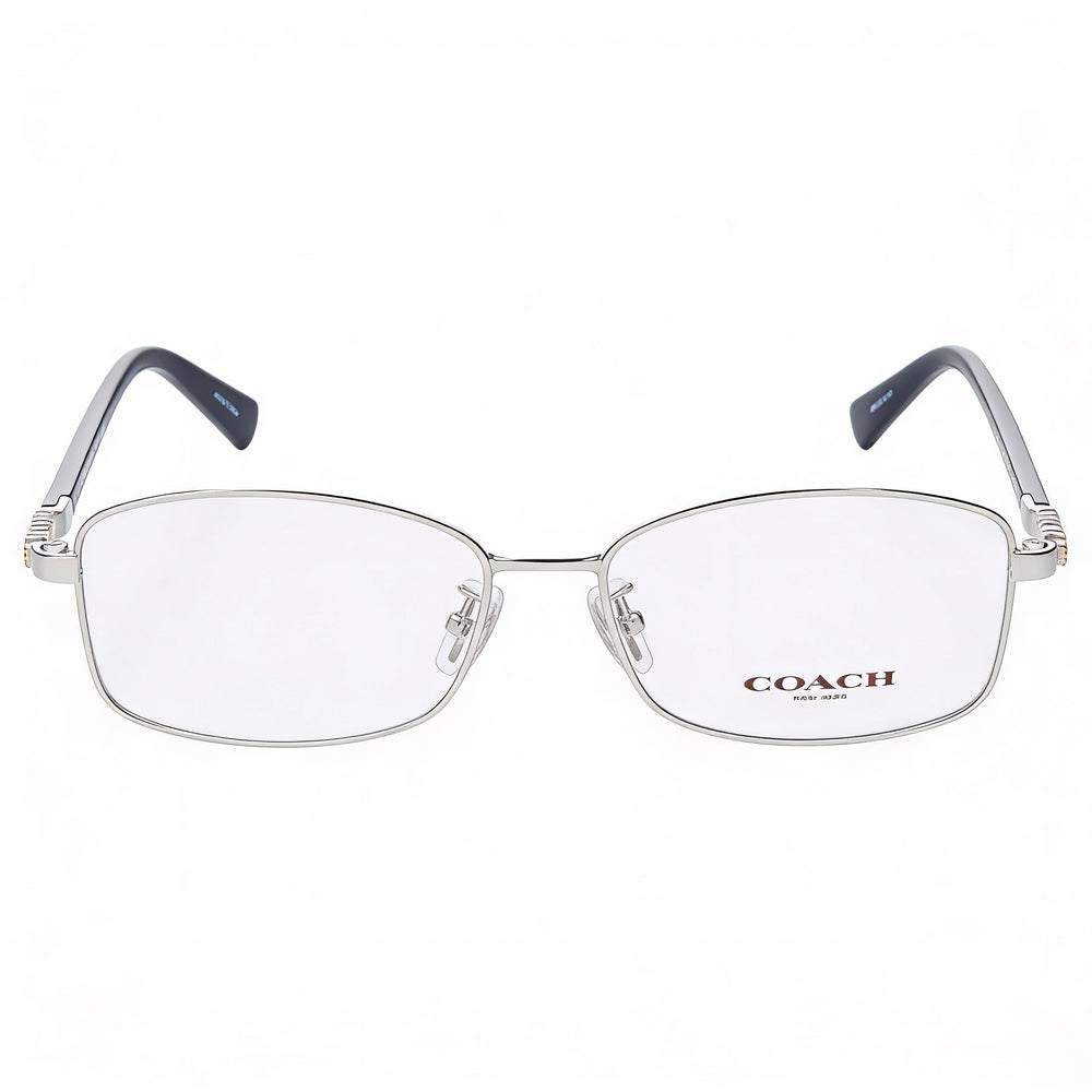 Coach 0hc5083b Unisex Silver/Black Metal Rectangle Eyeglasses 51-14-135mm