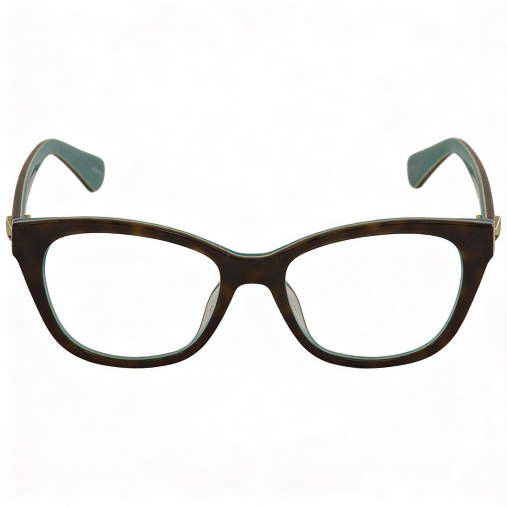 Gafas Carolan de Kate Spade New York para mujer, montura de plástico color Habana oscuro, sin lentes color Habana, talla 50-17