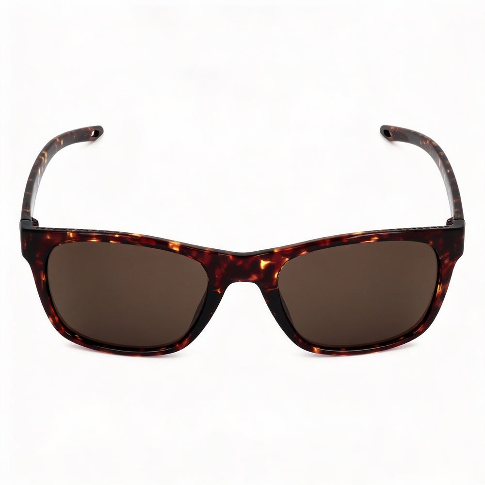 Under Armour Adult Raid Rectangular Sunglasses, Unisex, Brown Havana Plastic Frame, Brown UV Lens, 55mm