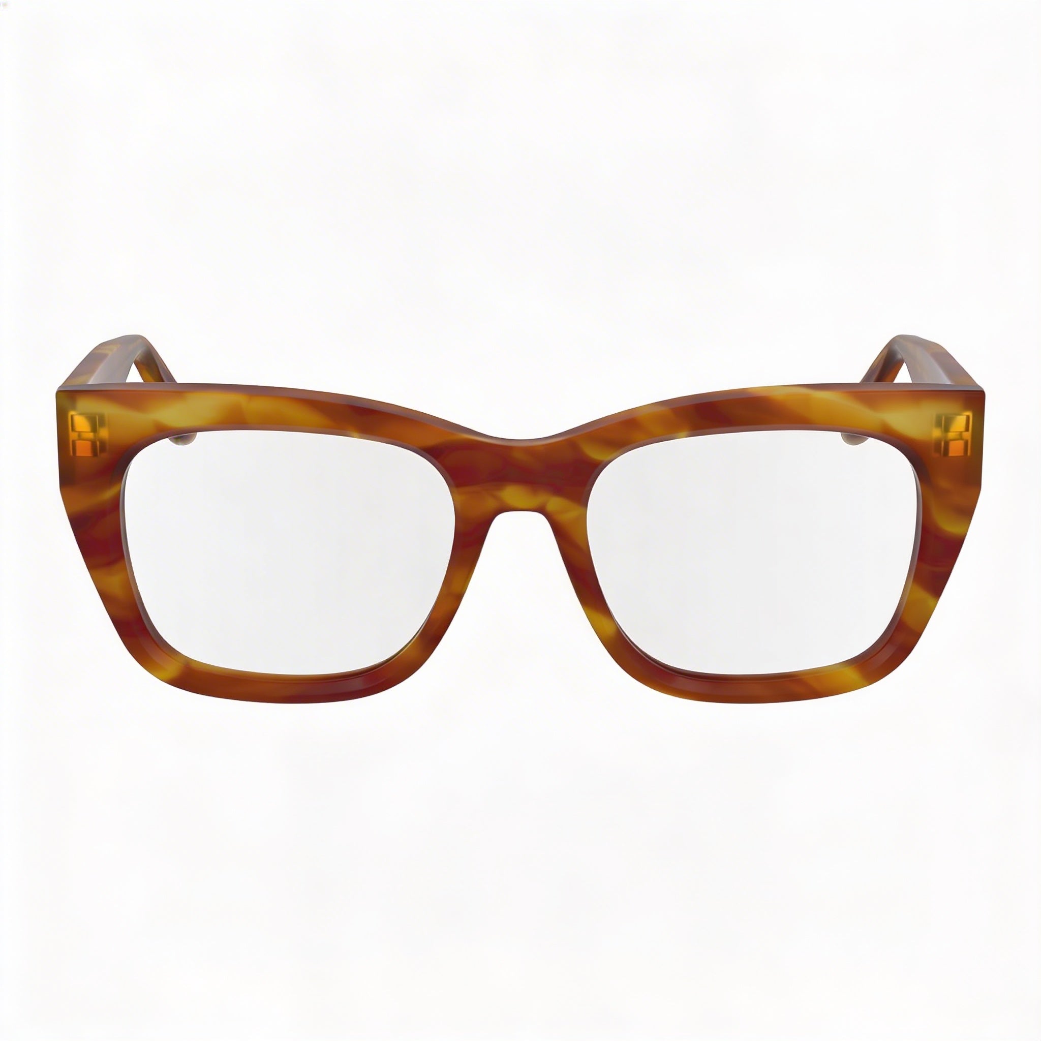 Victoria Beckham Modern Women's Acetate Frame Polycarbonate Lens Non-Polarized Striped Blonde Havana 51mm, Photo 2
