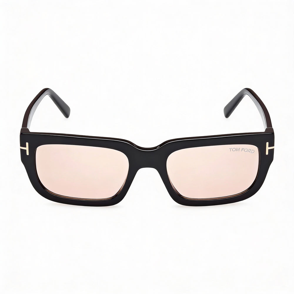 Gafas de sol Tom Ford Wayfarers para mujer con montura de acetato multicolor y lentes negras (19-140 mm)