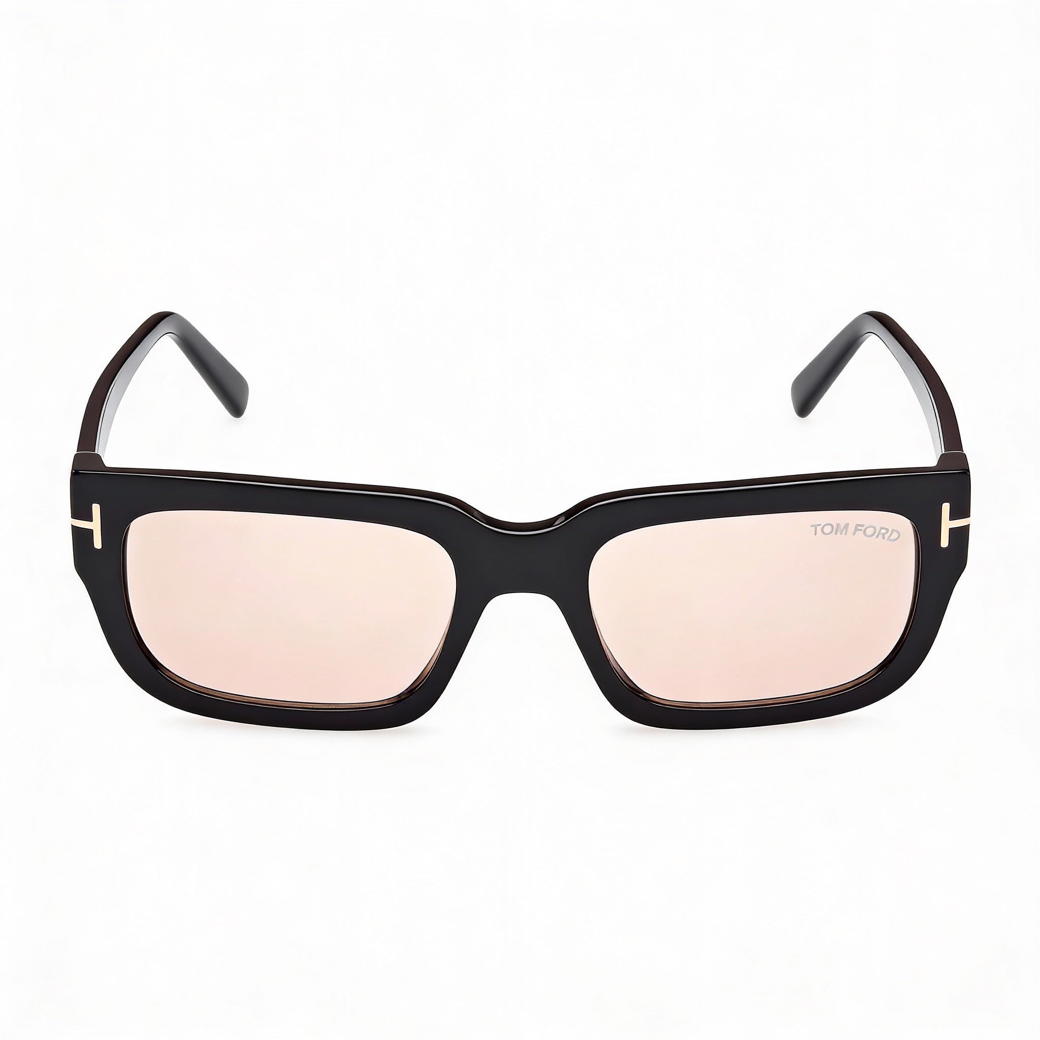 Gafas de sol Tom Ford Wayfarers para mujer con montura de acetato multicolor y lentes negras (19-140 mm), Photo 2