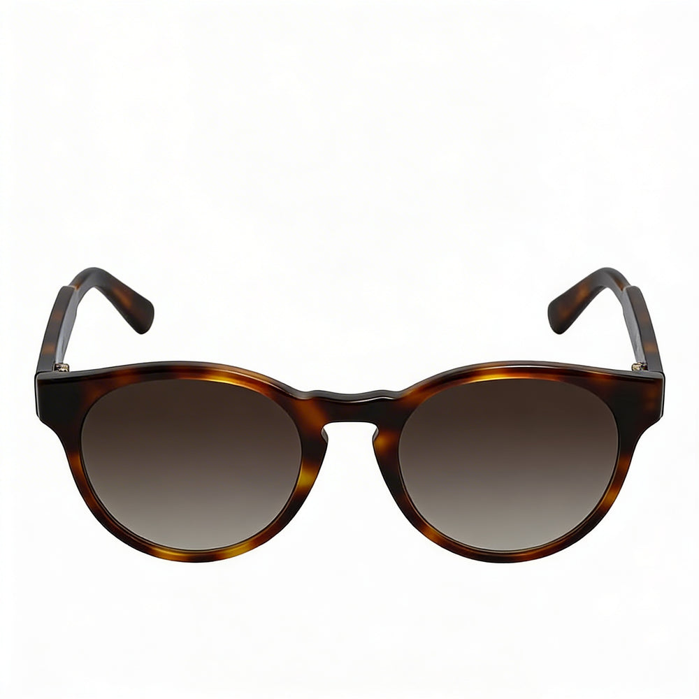 Salvatore Ferragamo Classic Women's Tortoise Plastic Brown Gradient Non-Polarized UV Protection Sunglasses 52mm