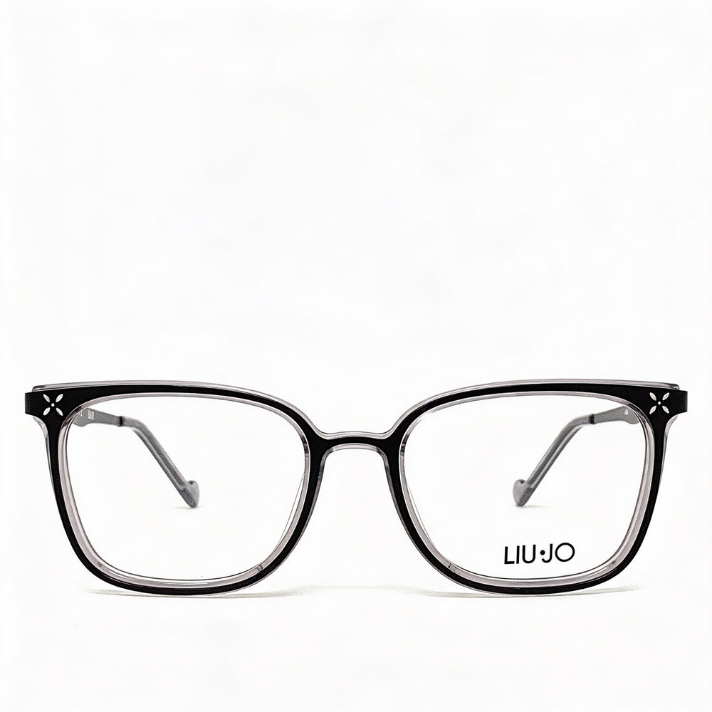 Liu Jo Lj2106 Women's Matte Ebony Full Rim Plastic Frame Eyeglasses with Clear Demo Lenses 51-18-135