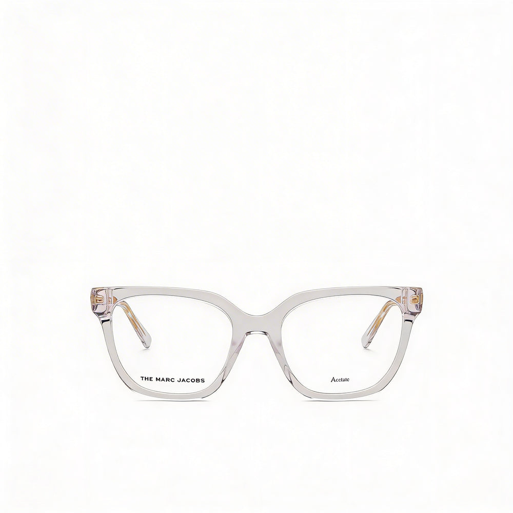 Marc Jacobs Modern Women's Eyewear, Crafted with a Crystal Acetate Frame and Crystal Polycarbonate Lenses, 52mm