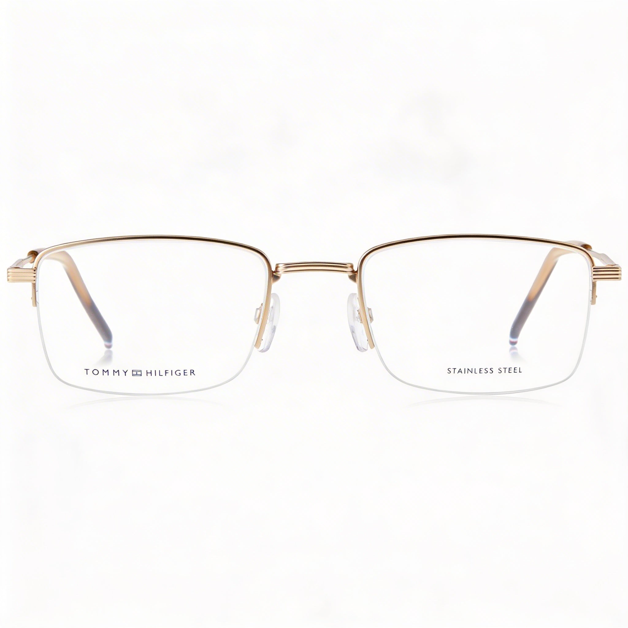 Tommy Hilfiger Th 2036 Modern Men's Alloy Steel Eyewear, Light Gold Frame & Lenses, 52mm Lens Width, Photo 2