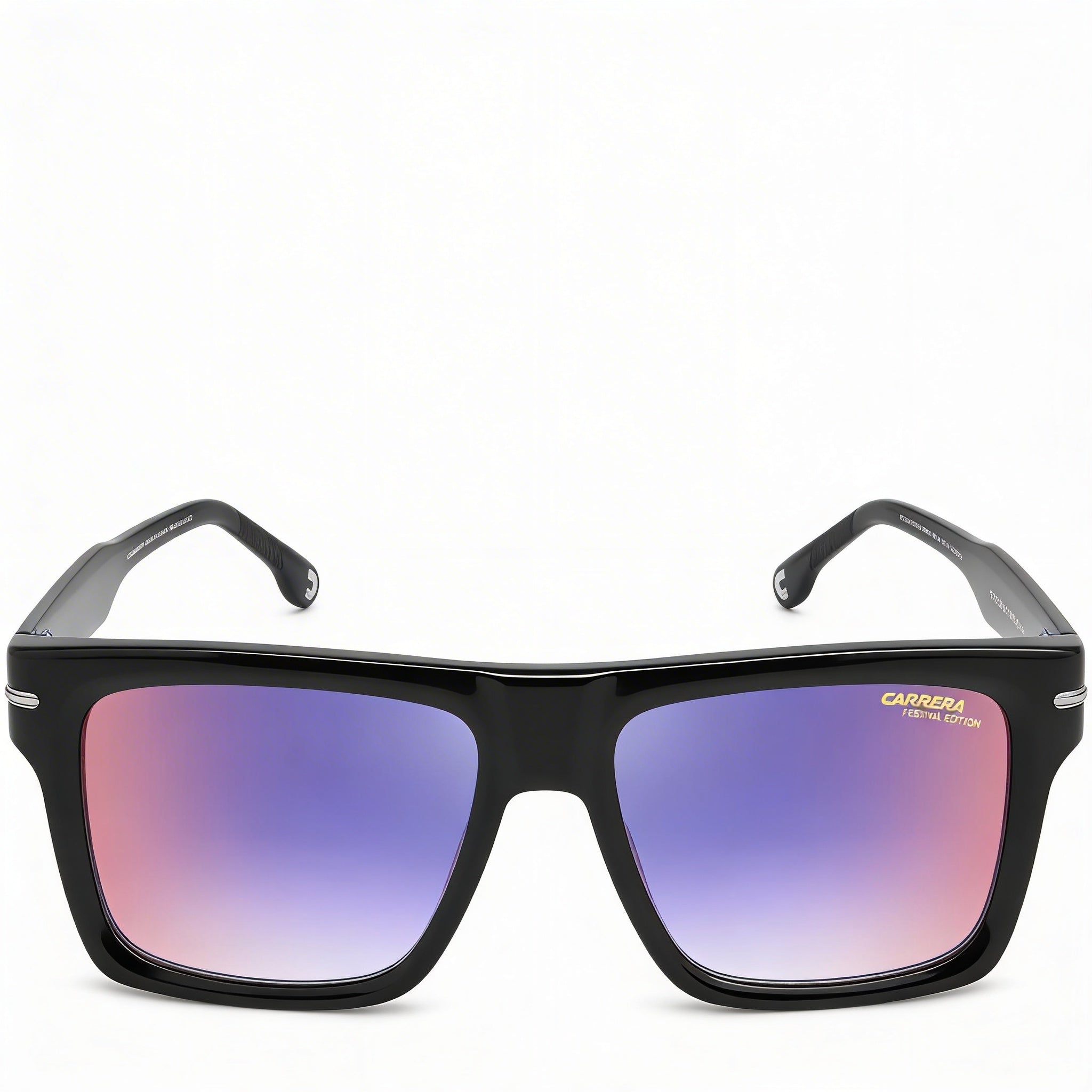 Carrera 4019/S Men's Black Blue Shaded Red Plastic UV Protected Non-Polarized Coachella Festival Edition Sunglasses 58mm, Photo 2