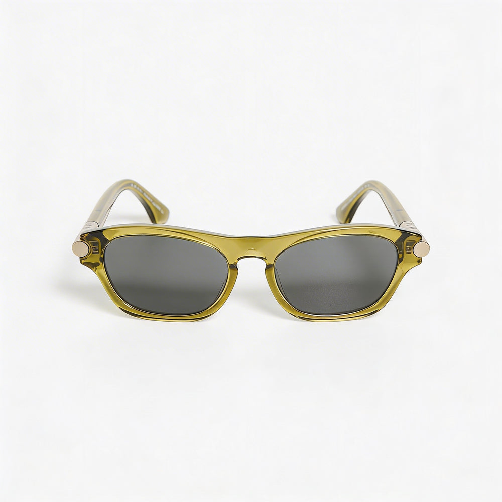 Gafas de sol de mujer Burberry Pillow Collection cateye verdes de acetato con lentes negras, 54 mm de ancho de lente