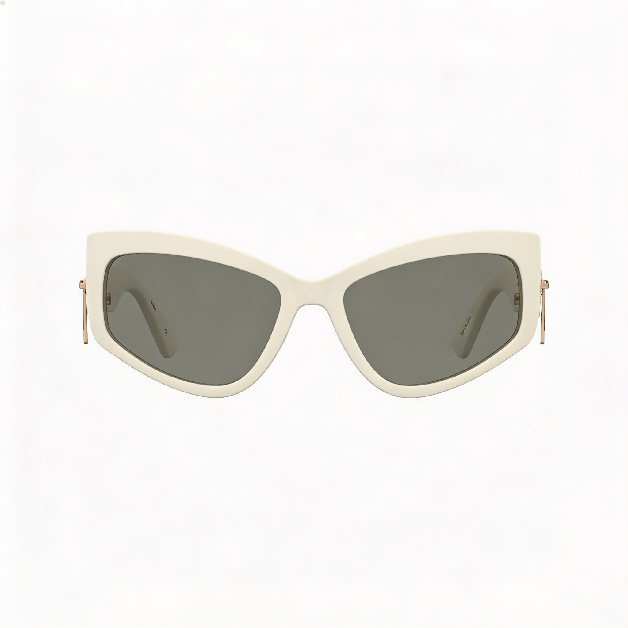 Gafas de sol Moschino Casual para mujer, con montura de poliamida color marfil y gris, no polarizadas, talla 59-18-130, Photo 2
