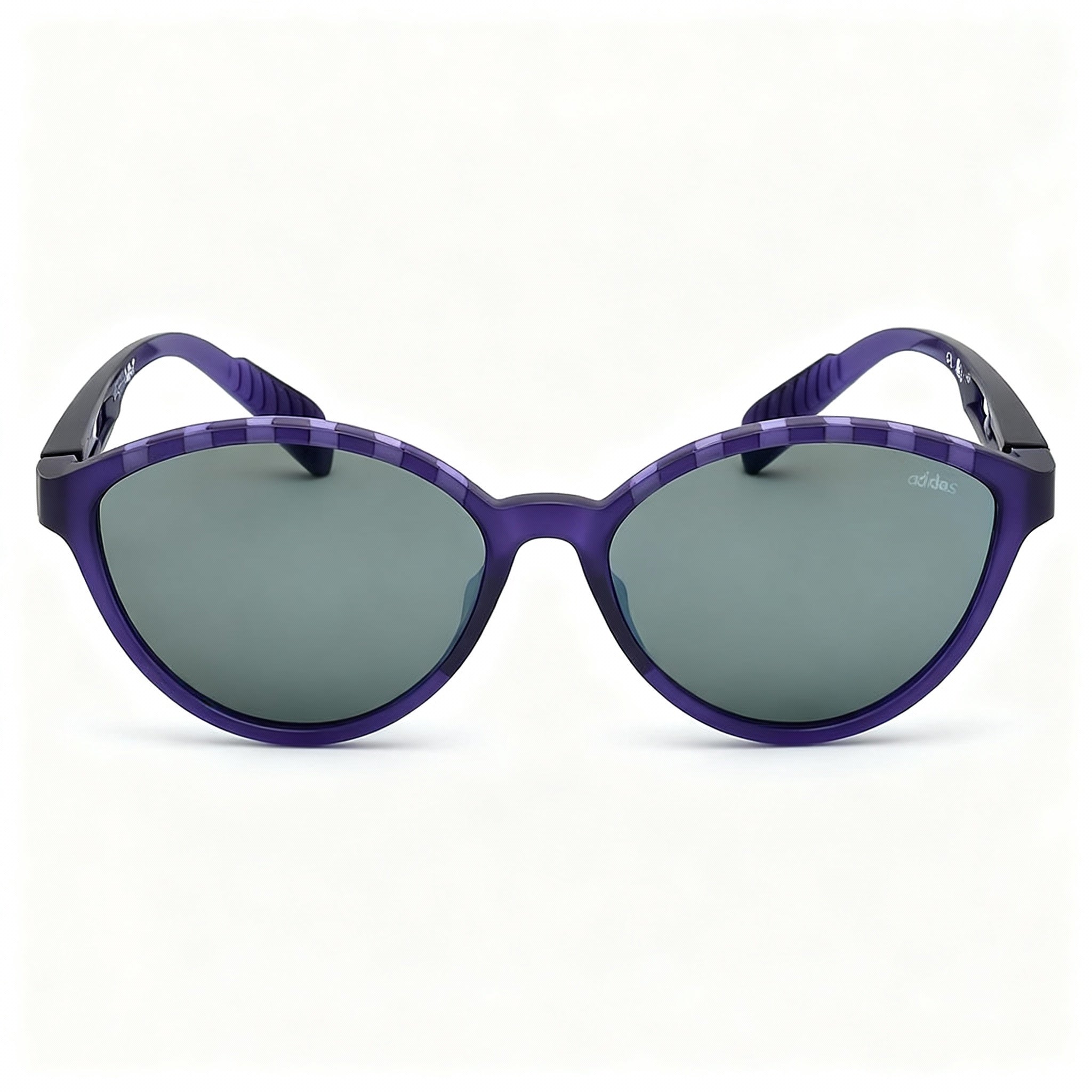 Gafas de sol deportivas adidas Modern para mujer, montura de plástico violeta mate, lentes polarizadas grises de 61 mm