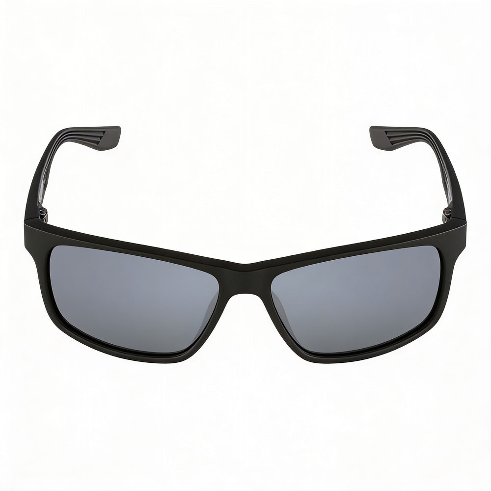 Nike Cruiser Ev0834 Women's Plastic Matte Black with Grey Silver Frame Grey with Silver Flash Lens UV Protected Non-Polarized 59mm