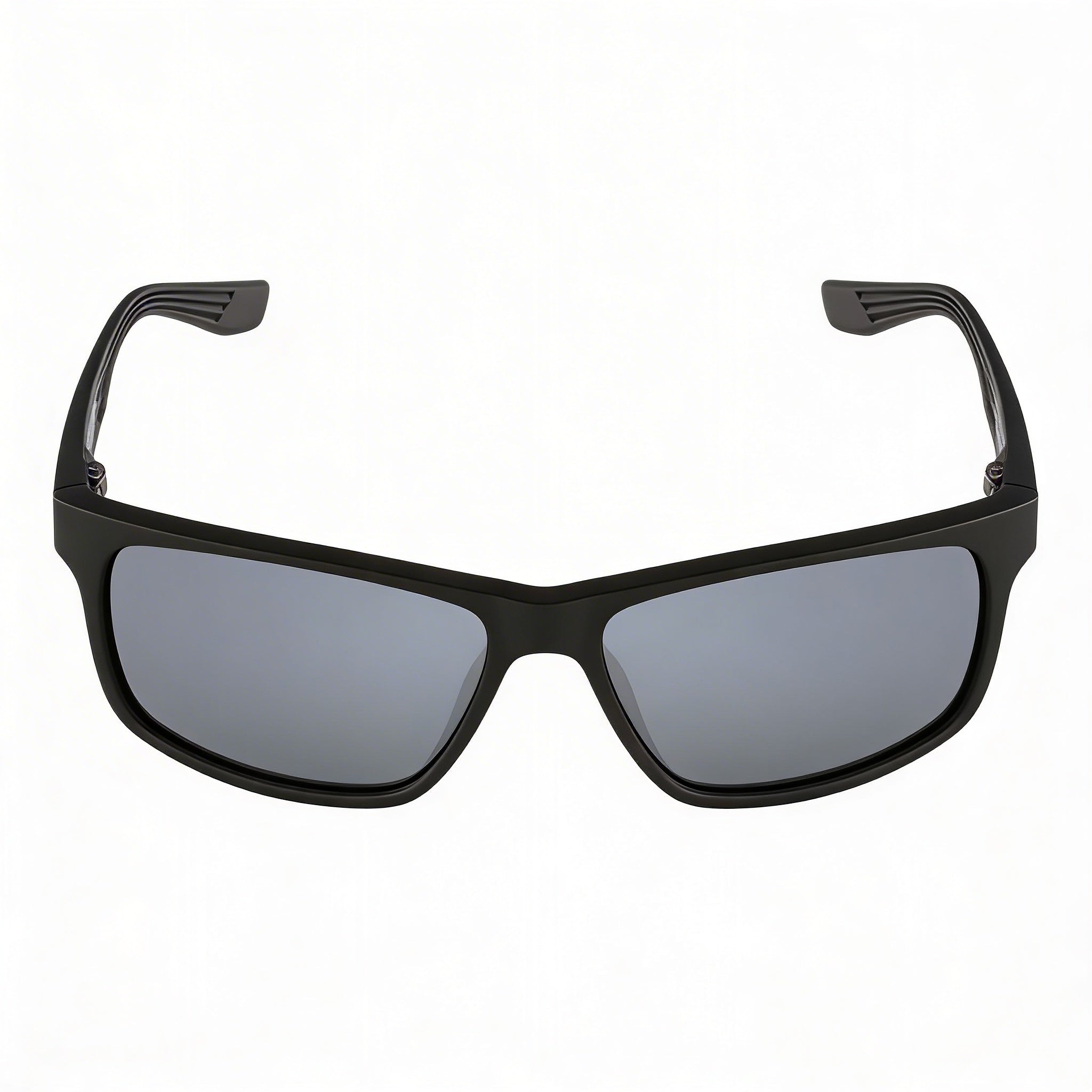 Nike Cruiser Ev0834 Women's Plastic Matte Black with Grey Silver Frame Grey with Silver Flash Lens UV Protected Non-Polarized 59mm, Photo 2