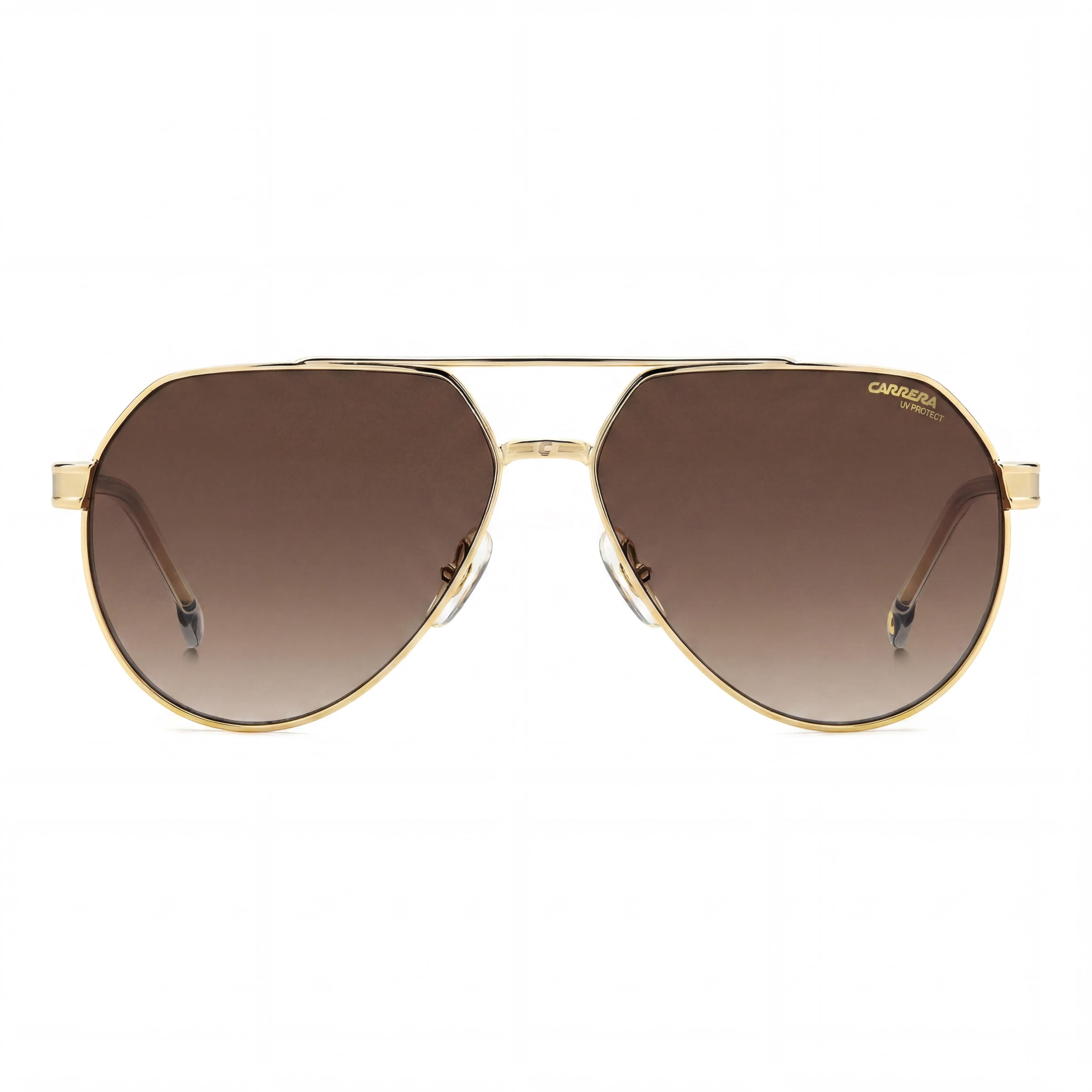 Carrera Women's 1067/S Metal Gold Grey Frame Brown Shaded Lens Non- 100% UV Sunglasses 62mm, Photo 2