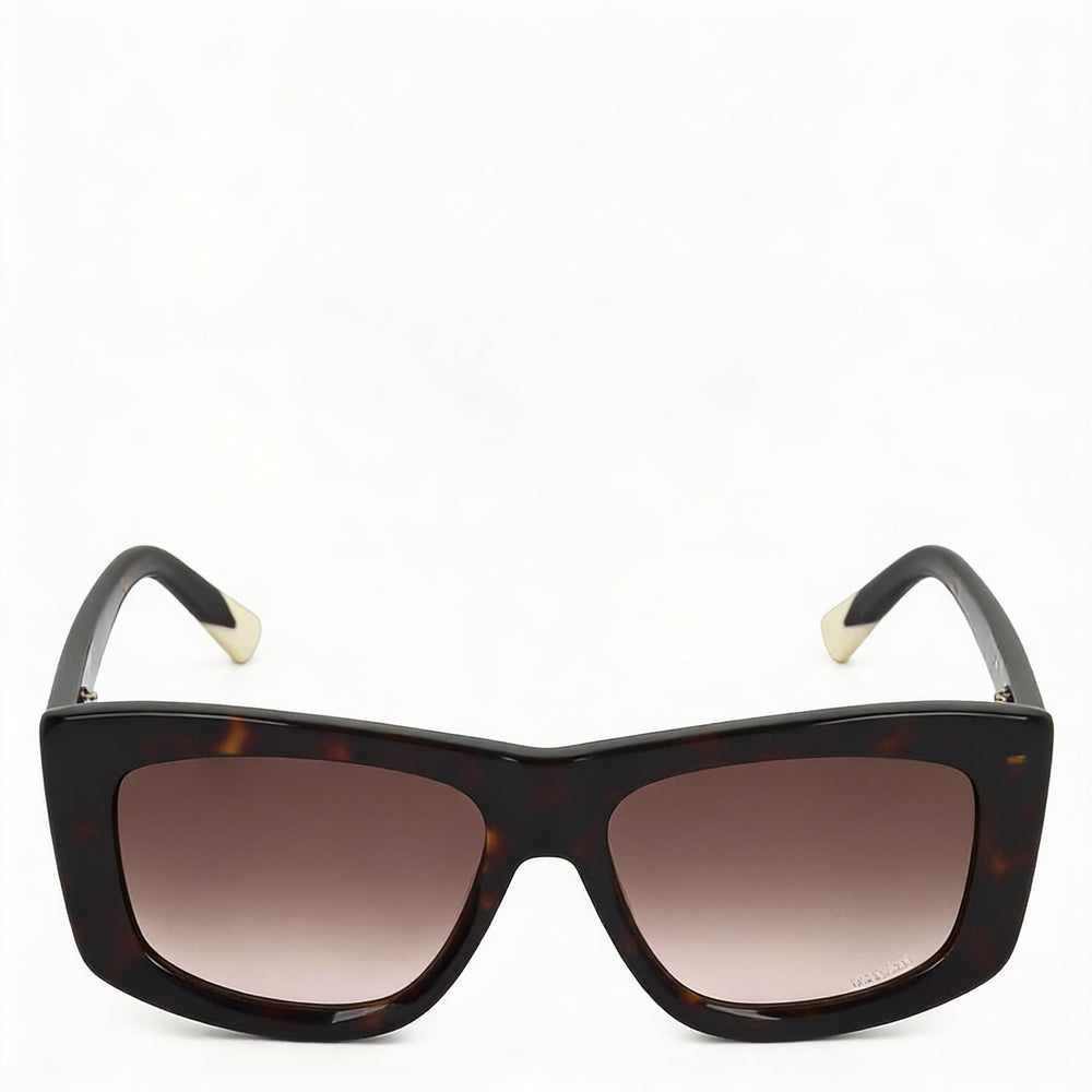 Gafas de sol Missoni de mujer ojo de gato, acetato, policarbonato, 100% protección UV, degradado cuerno marrón/rojo, 56 mm