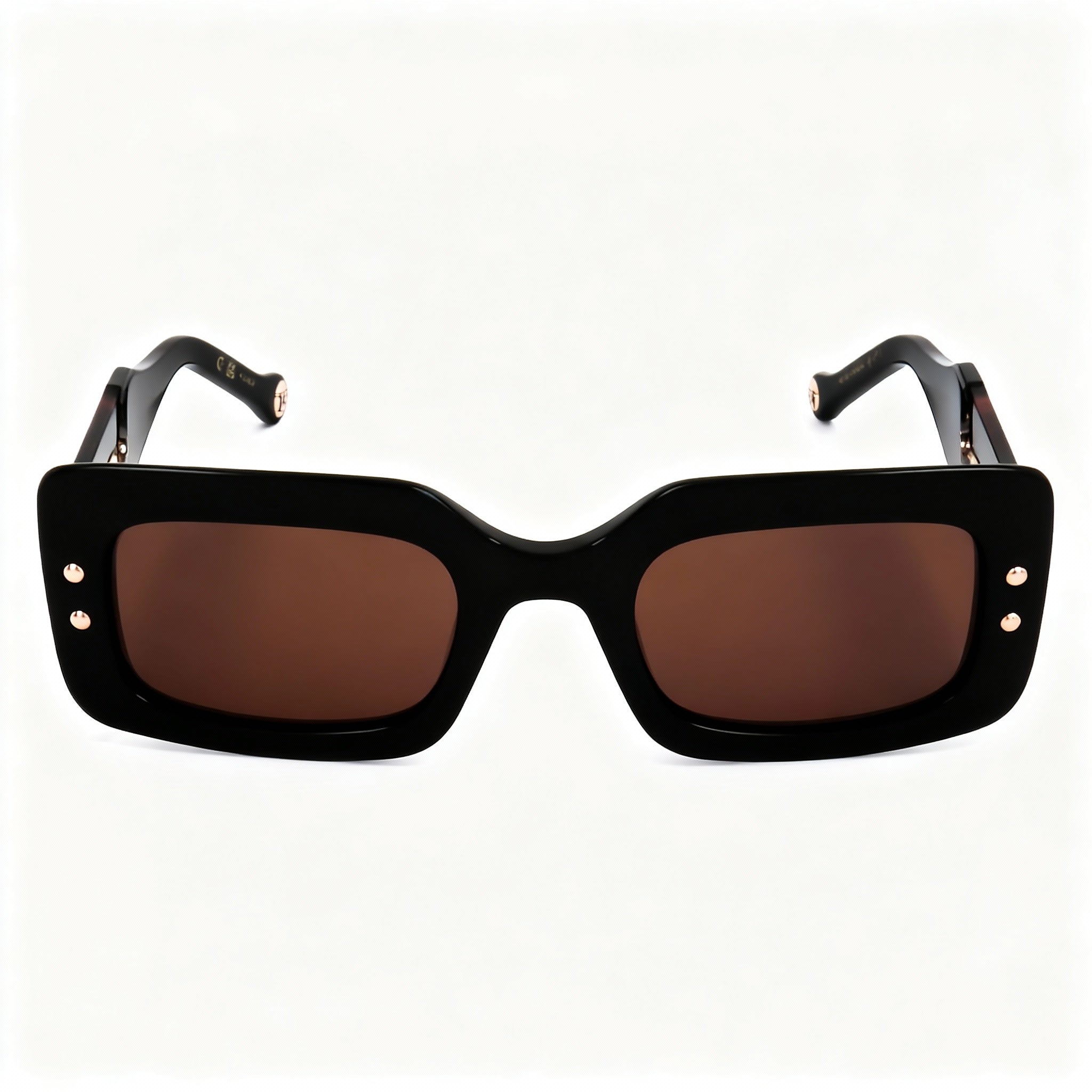 Gafas de sol Carolina Herrera Seasonal para mujer, de acetato, con protección UV, color negro burdeos, talla 50-22-145, Photo 2
