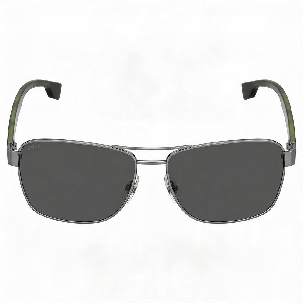 Hugo Boss BOSS 1240/S Gafas de sol clásicas de hombre de aleación de acero rutenio oscuro con protección UV de 60 mm