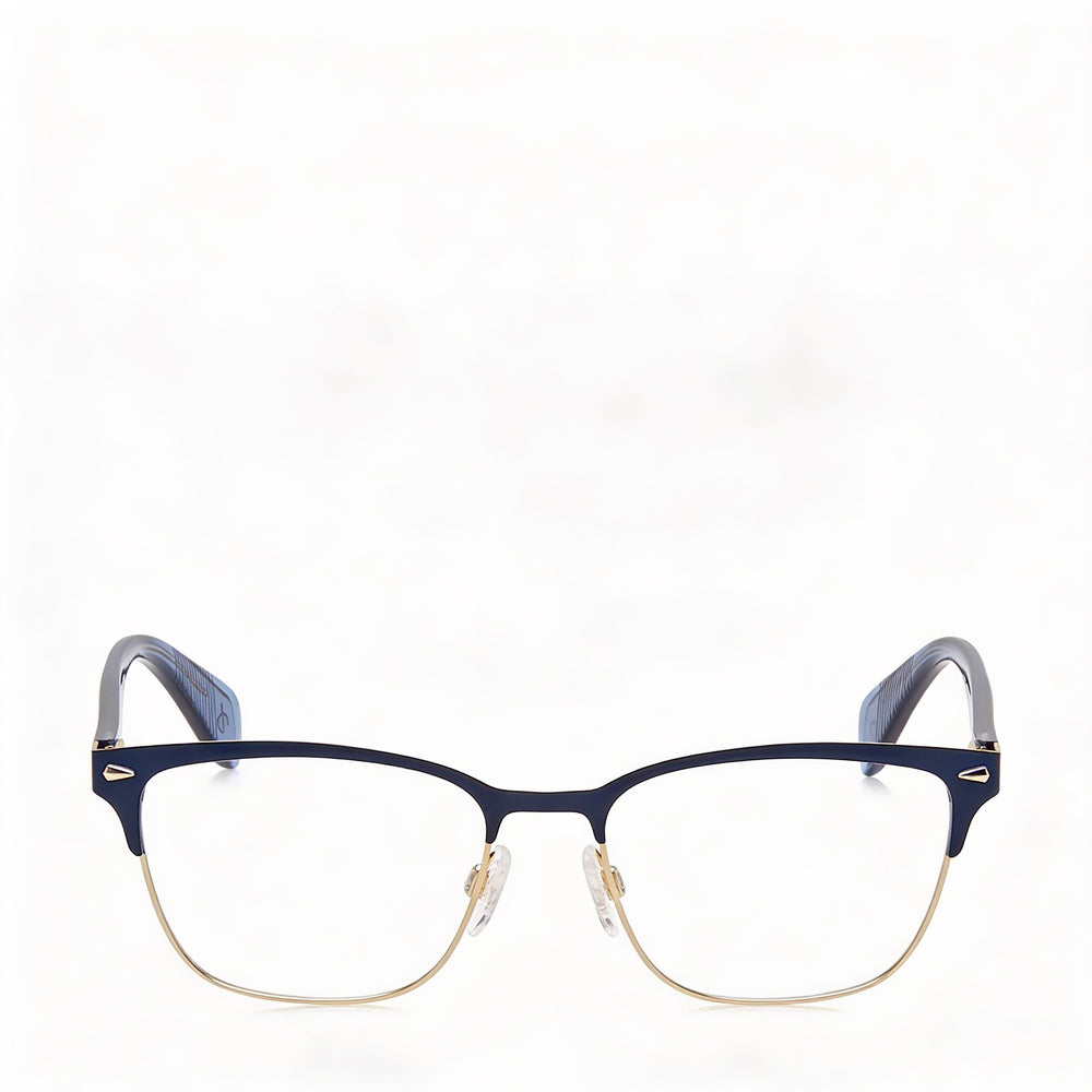 Gafas de sol Rag & Bone Modern para mujer con montura de acero de aleación azul y lentes de policarbonato azul (51-17-140 mm)