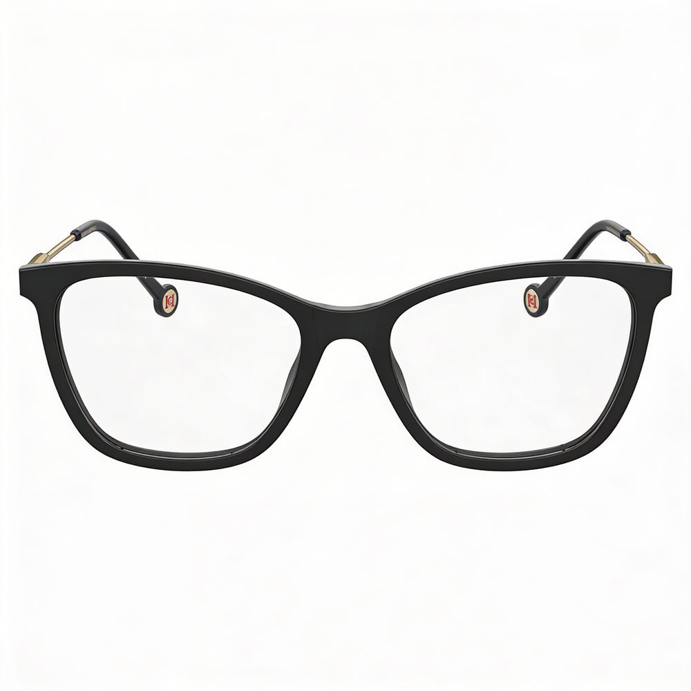 Carolina Herrera Modern Women's Acetate Frame Nude Transparent Polycarbonate Lens Eyeglasses 54-18-145mm