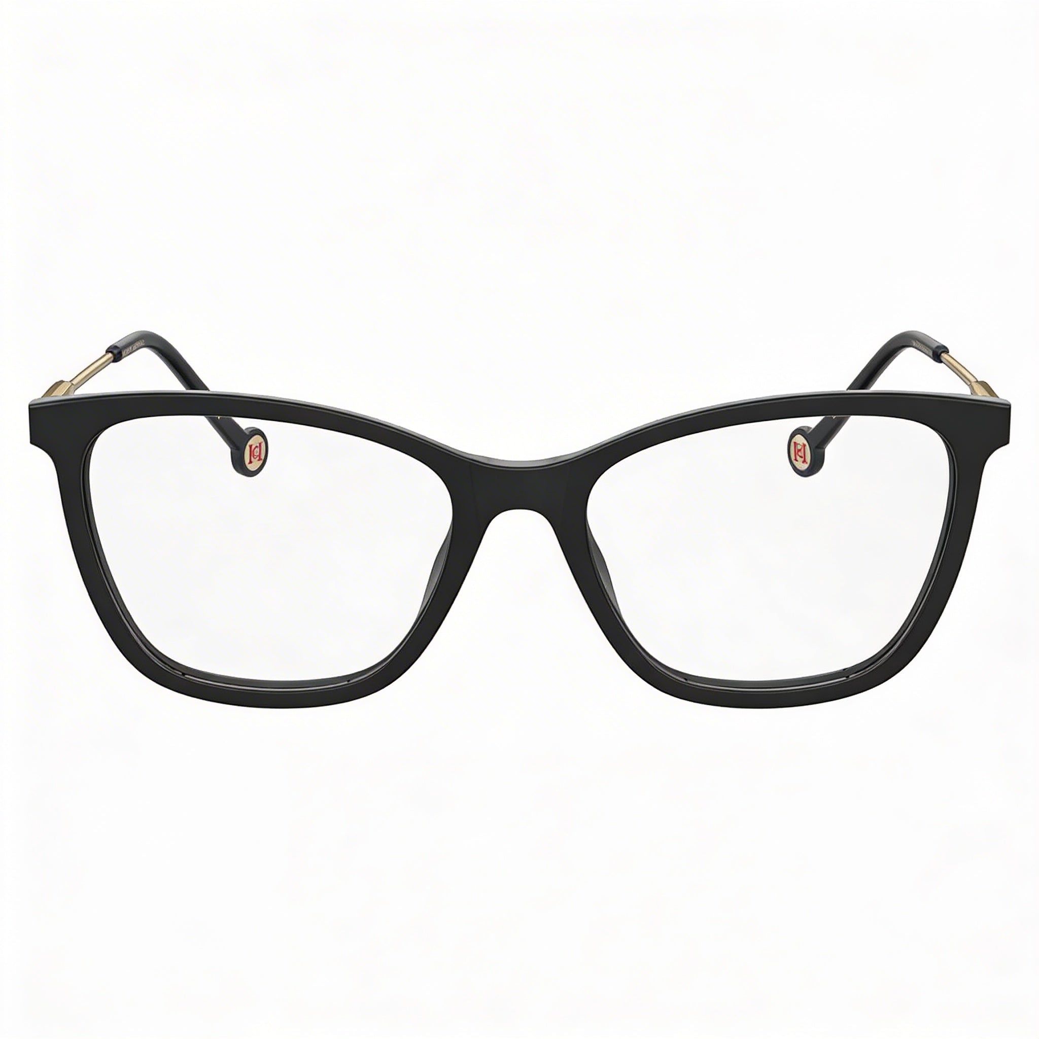 Gafas Carolina Herrera para mujer con montura de acetato moderna, lentes de policarbonato transparentes nude, 54-18-145mm, Photo 2