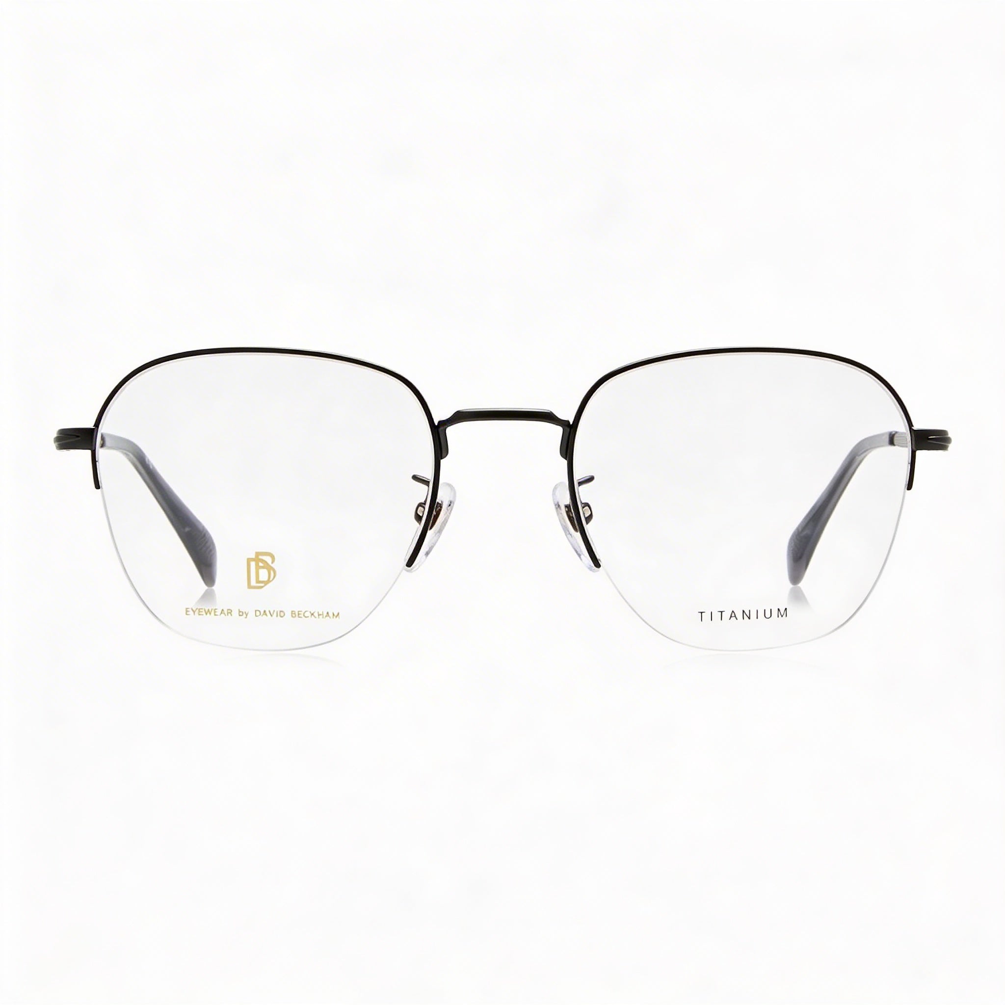 Gafas de sol David Beckham DB 1109/G para hombre, ligeras, con montura de titanio y acabado en negro rutenio oscuro, 52 mm, Photo 2
