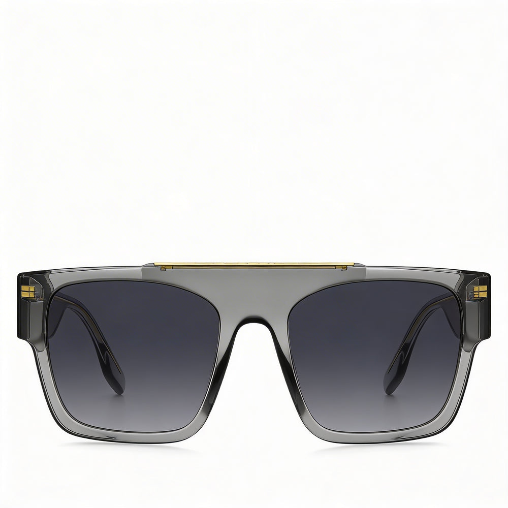 Gafas de sol Marc Jacobs Marc 757/S para hombre, de acetato gris, con cristal gris oscuro degradado, 54 mm