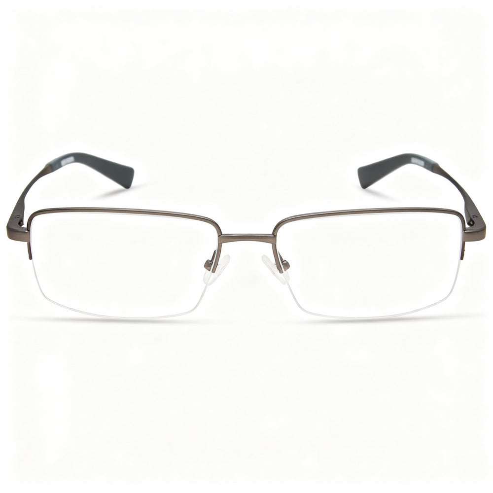 Gafas de vista HARLEY-DAVIDSON Hd9024 unisex de titanio mate, lentes polarizadas transparentes, 59-17-145