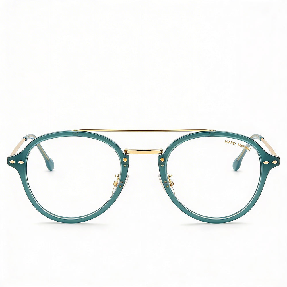 Isabel Marant Gafas de sol modernas para mujer de poliamida doradas verdes 49 mm