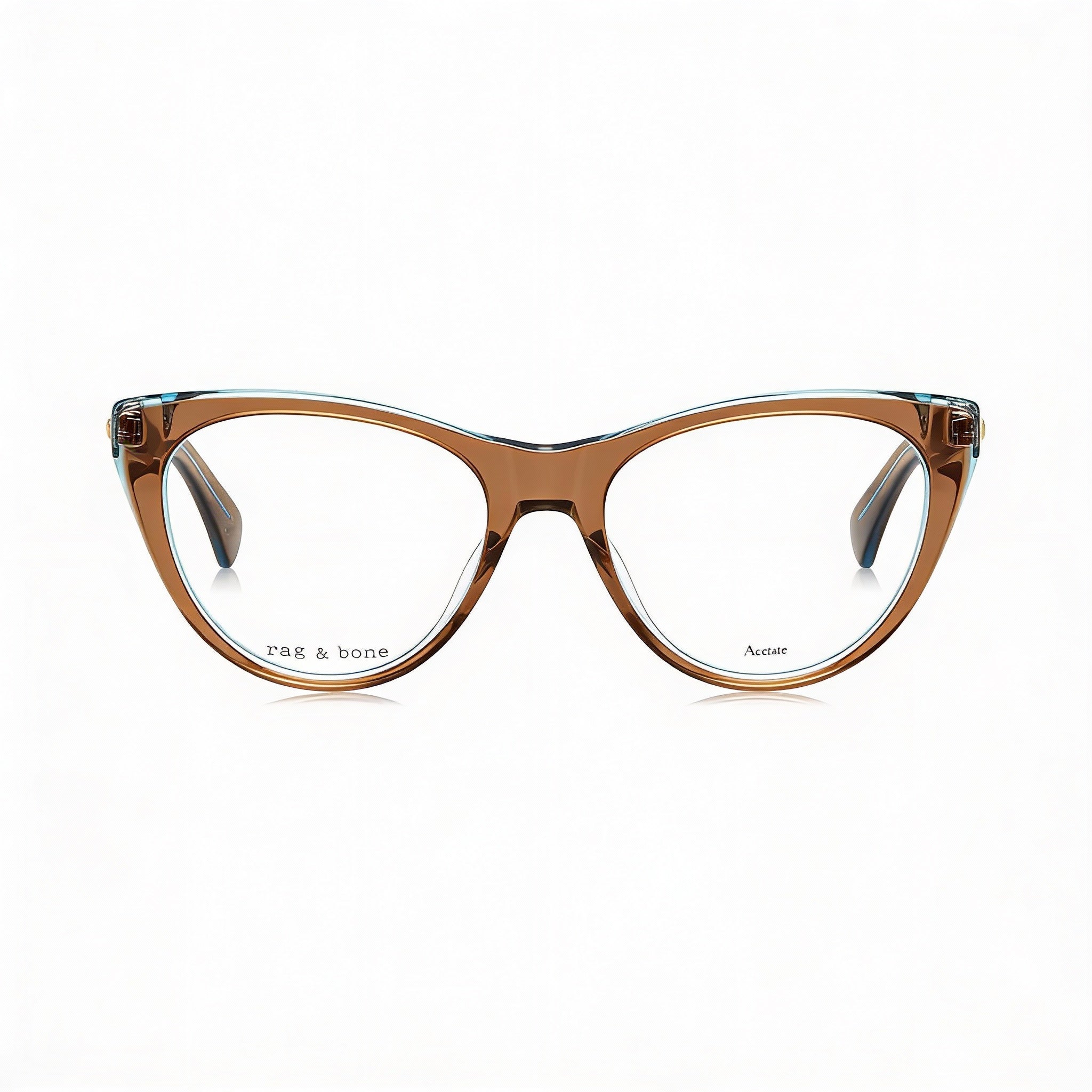 rag & bone Modern Women's Brown Acetate Frame Sunglasses with Polycarbonate Lenses - Size 51-17-140, Photo 2
