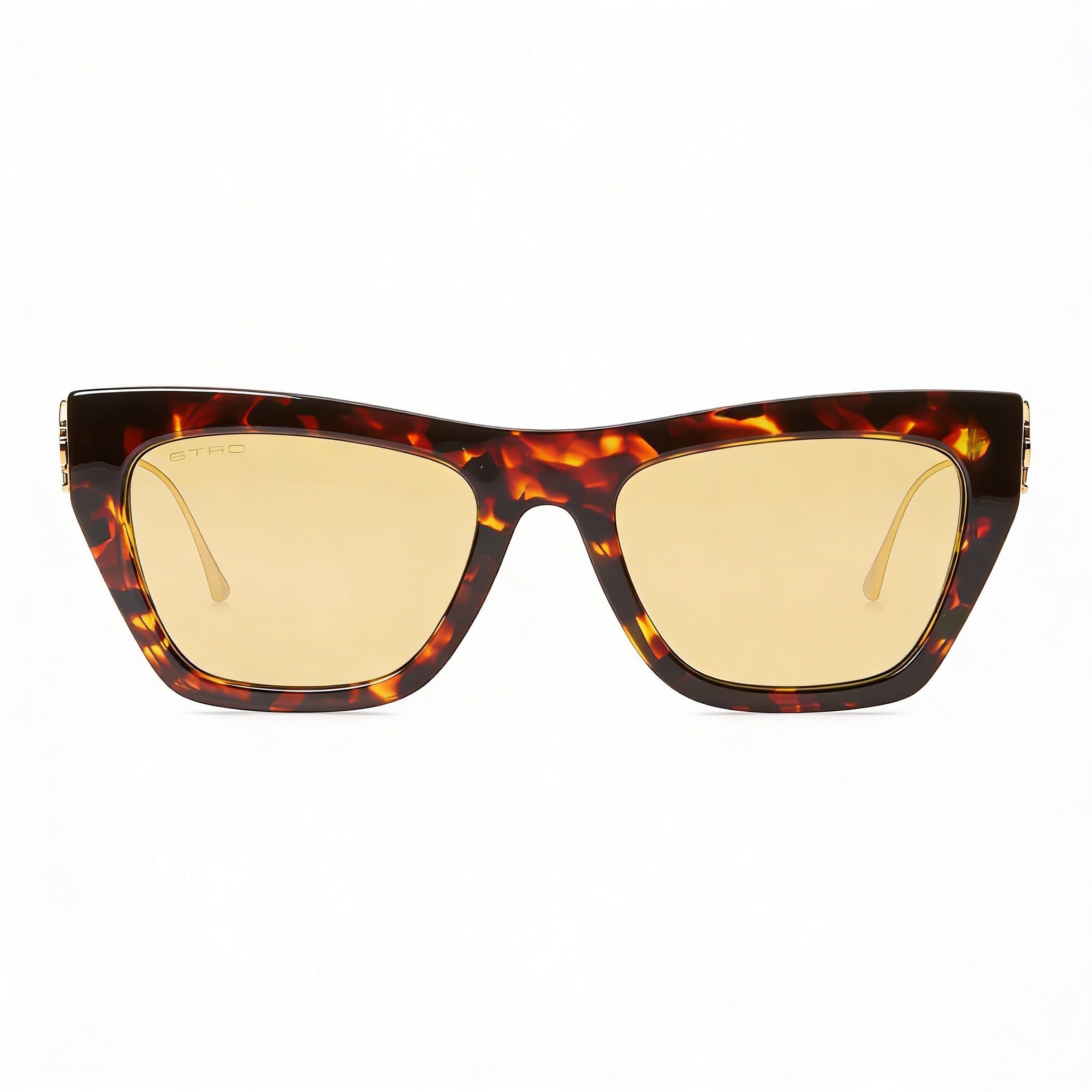 Etro Gafas de Sol Informales para Mujer con Montura de Acetato Havana y Cristales Amarillos de Policarbonato 54-20-140, Photo 2