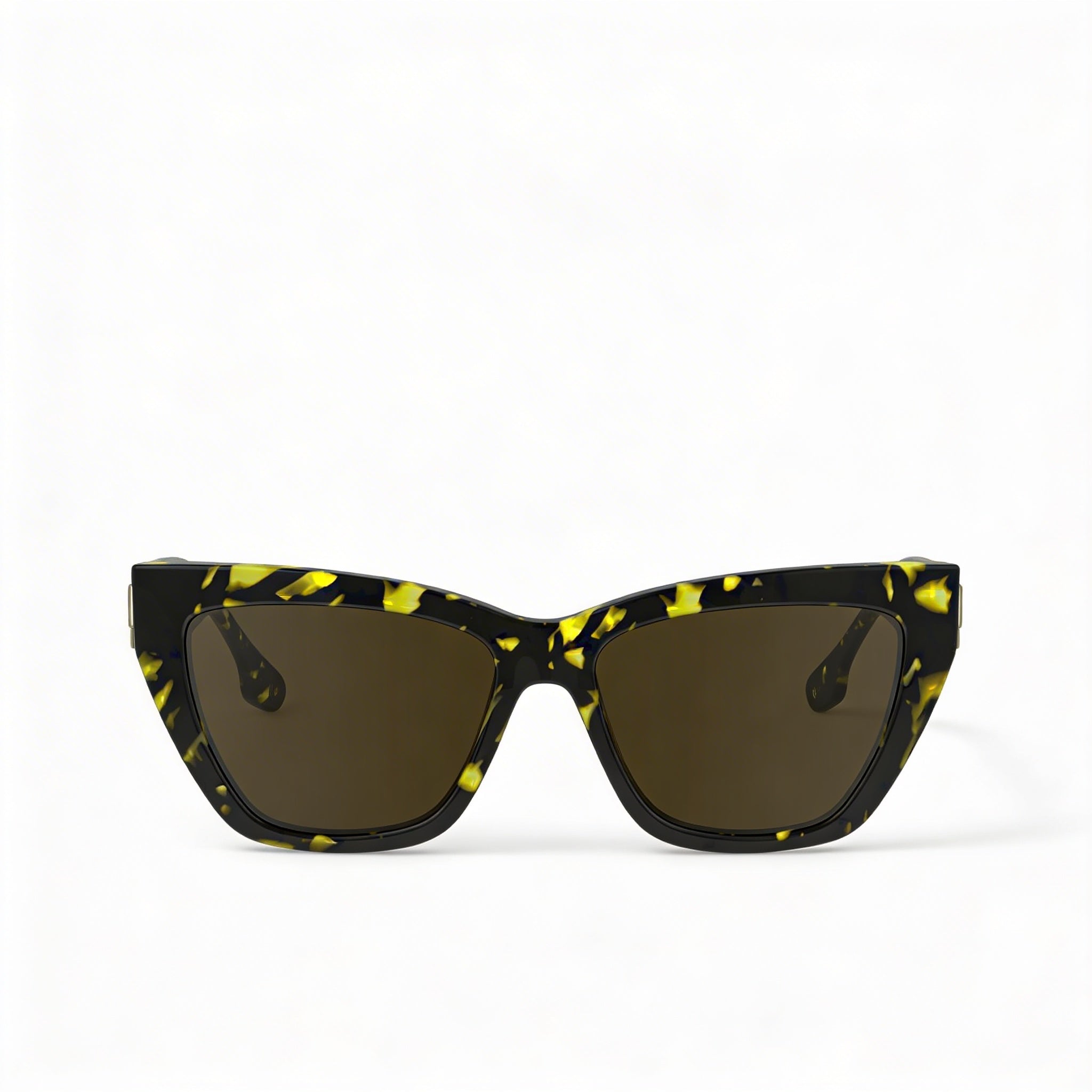 Gafas de sol Victoria Beckham Modern para mujer, color negro, amarillo y habana, de acetato y protección UV, 55 mm, Photo 2