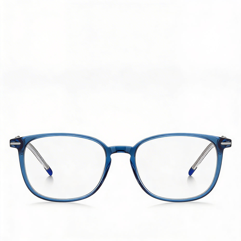 HUGO Hg 1205 Modern Style Men's Blue Magnesium Frame Eyeglasses - Lens 54mm, Bridge 17mm, Temple 145mm