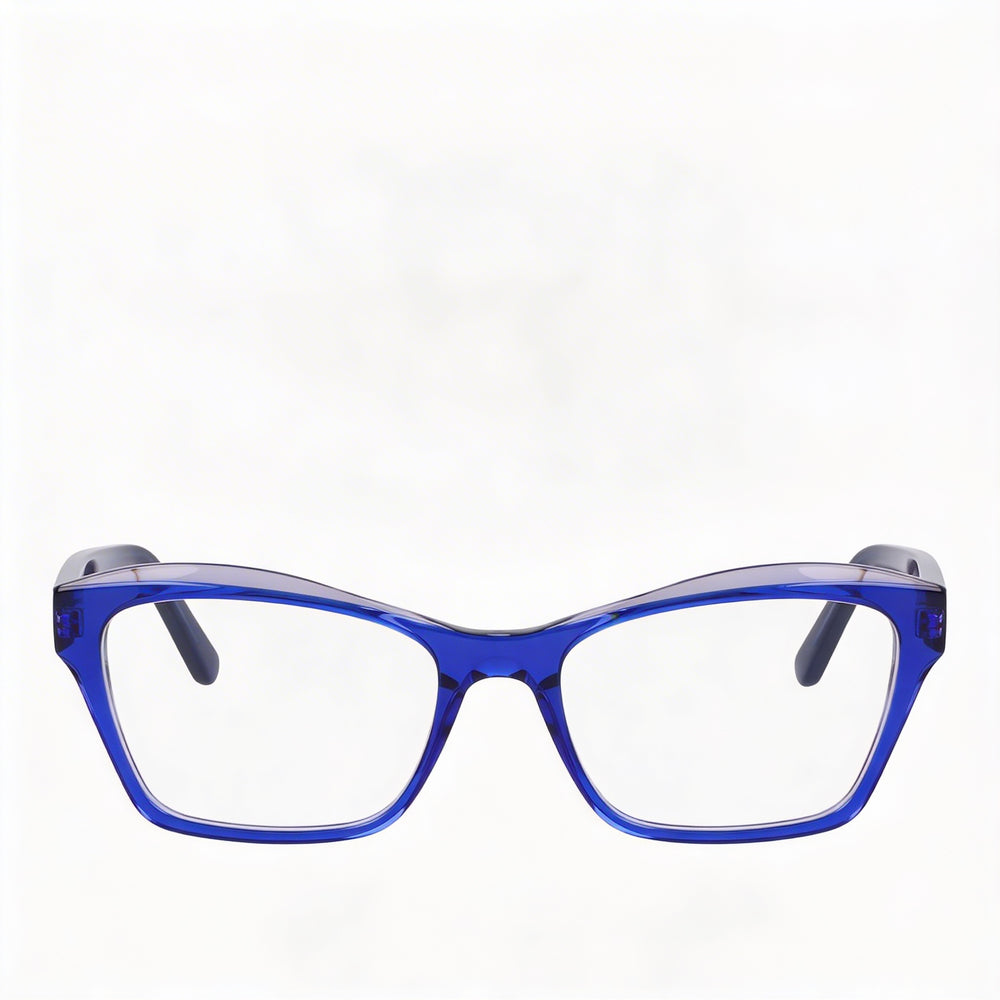 Salvatore Ferragamo Modern Women's Blue/Grey Acetate Eyewear 53mm