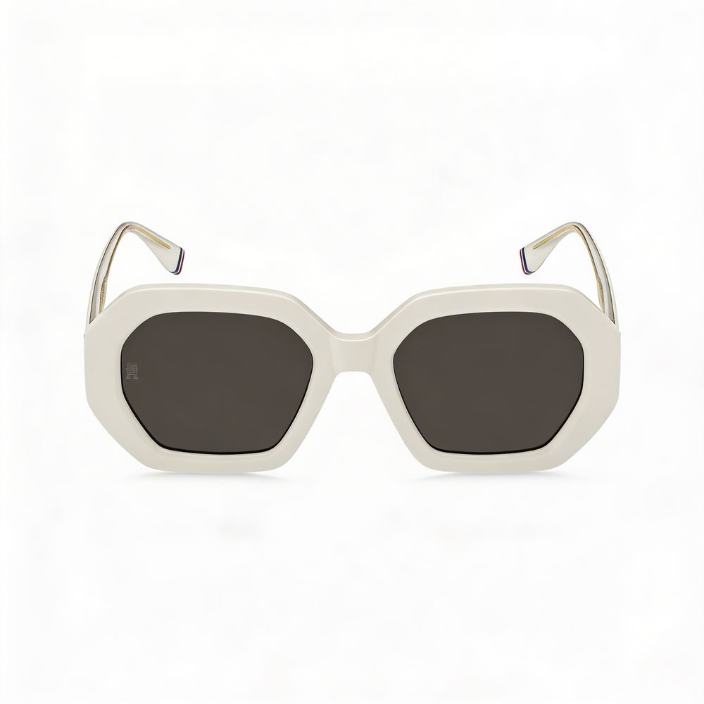 Tommy Hilfiger Casual. Women's Ivory Acetate Frame Polycarbonate Lens 100% UV Protection 52-20-140mm Sunglasses
