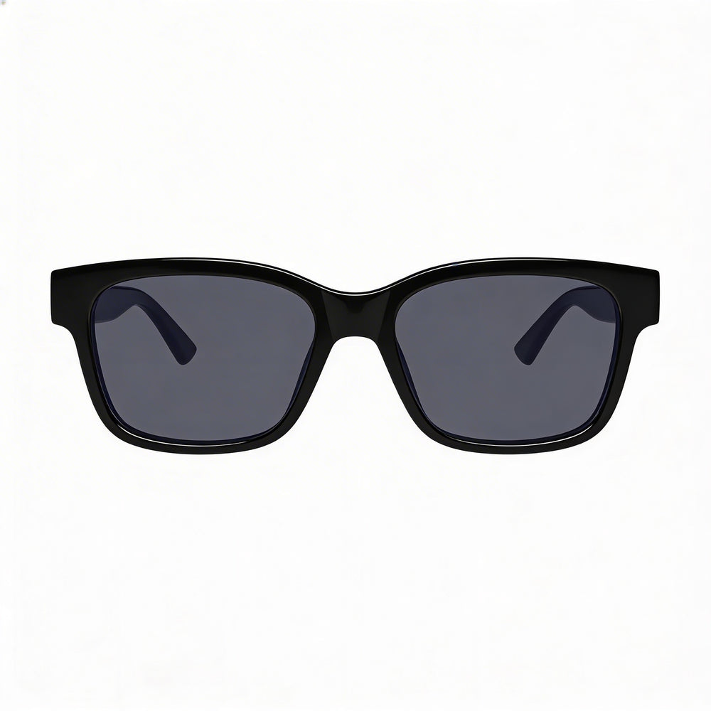 Gucci GG1716S Casual Unisex Full Rim Rectangle Black Grey INJECTION Non-Polarized Sunglasses 54-18-145mm
