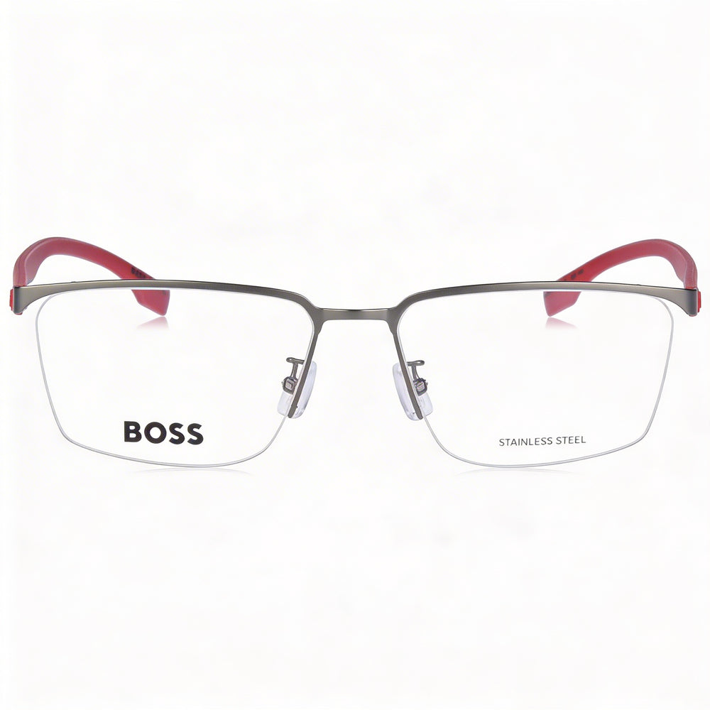Hugo Boss 1543/f Gafas de hombre de estilo moderno con montura de aleación de acero y acabado Dark Ruth de 57mm