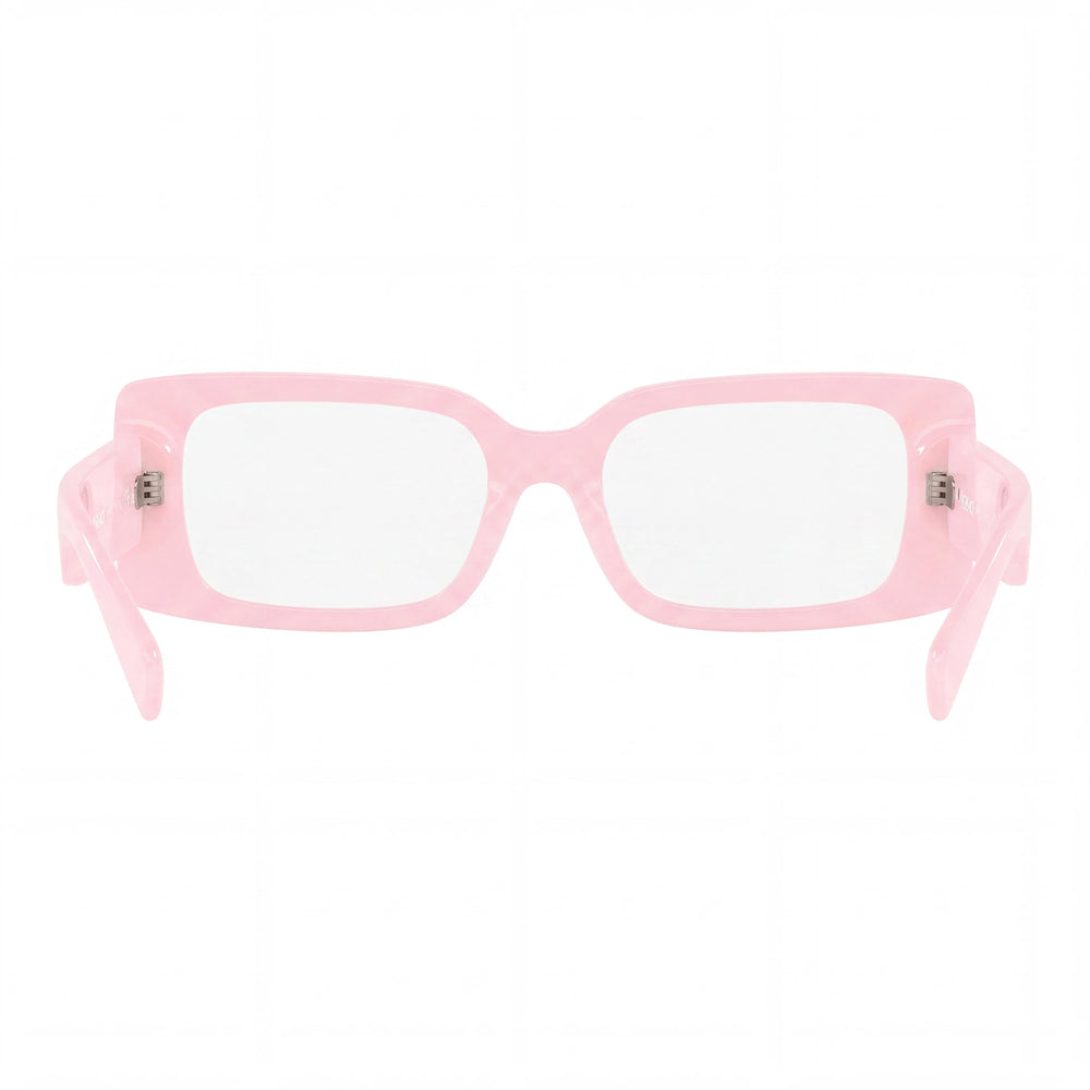 Gafas Versace Ve 3362u para Mujer con Montura de Acetato Rosa, Cristales Transparentes de Policarbonato (53-17-140mm)