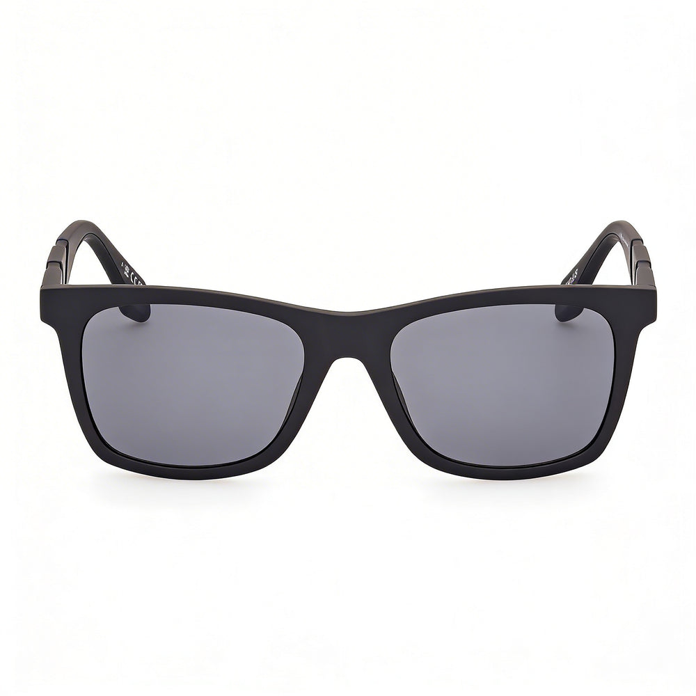Adidas Unisex 100% UV Protective Matte Black Plastic Frame Smoke Polycarbonate Lens Sunglasses 53-18-145