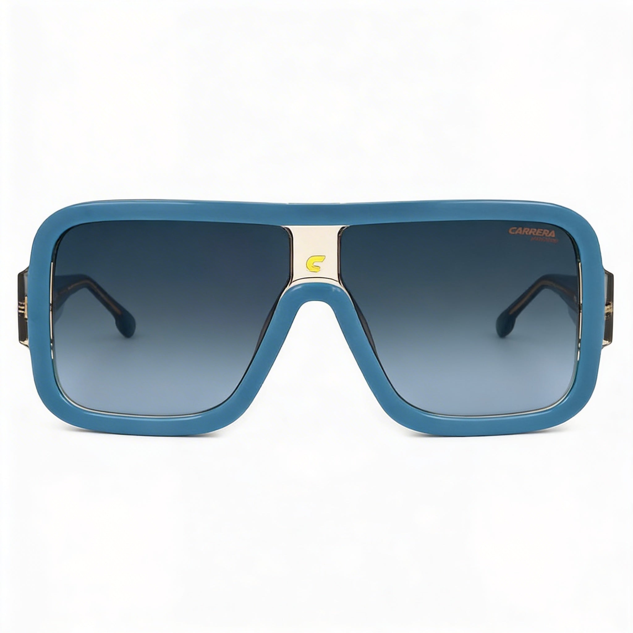 Carrera Classic Unisex Blue Beige Dark Grey Shaded Acetate UV Protection Polycarbonate Sunglasses 62mm, Photo 2