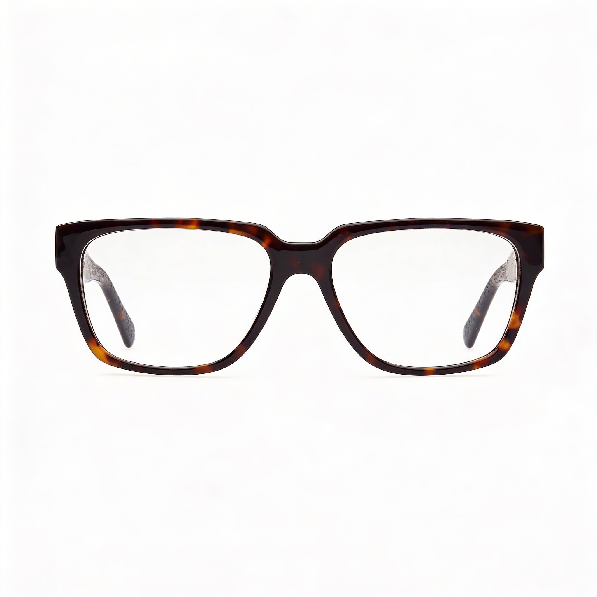 GUESS Men's Gu50150 Dark Havana Plastic Frame Clear Lenses Eyewear (55mm Lens, 16mm Bridge, 145mm Temple), Photo 2