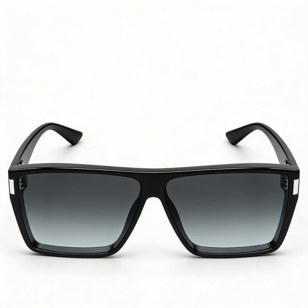 Gafas de sol unisex Yves Saint Laurent SL 756 001 de plástico negro, cuadradas, no polarizadas, 100 % protección UV, 64 mm