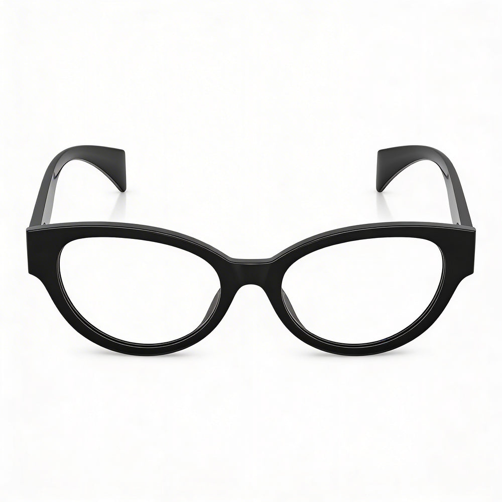 Versace Ve 3361u Women's Black Acetate Frame Eyeglasses with Clear Lenses, 51mm Lens Width