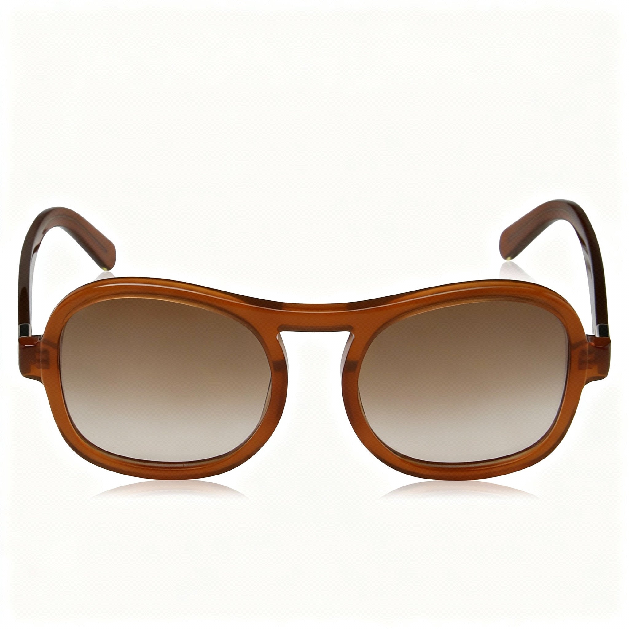 Chloe Ce720s Women's Caramel Acetate Square Sunglasses 56mm Brown Gradient Non-Polarized UV Protected, Photo 2
