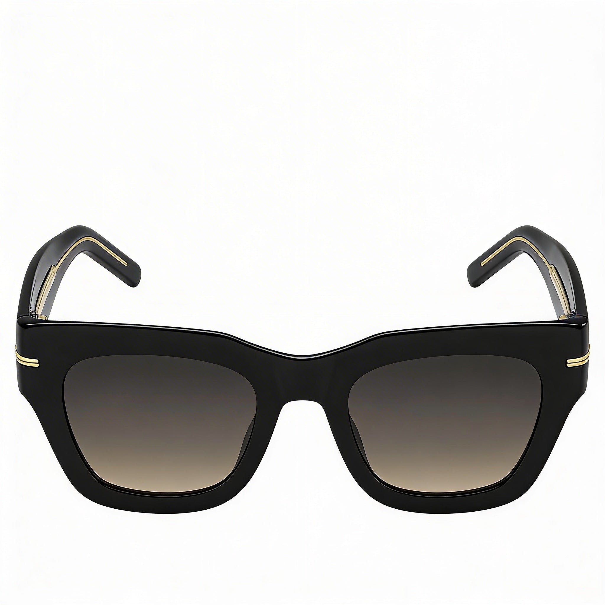 Hugo Boss Modern Women's Sunglasses featuring Black Acetate Frame and UV Protection, 51mm Lens, Photo 2