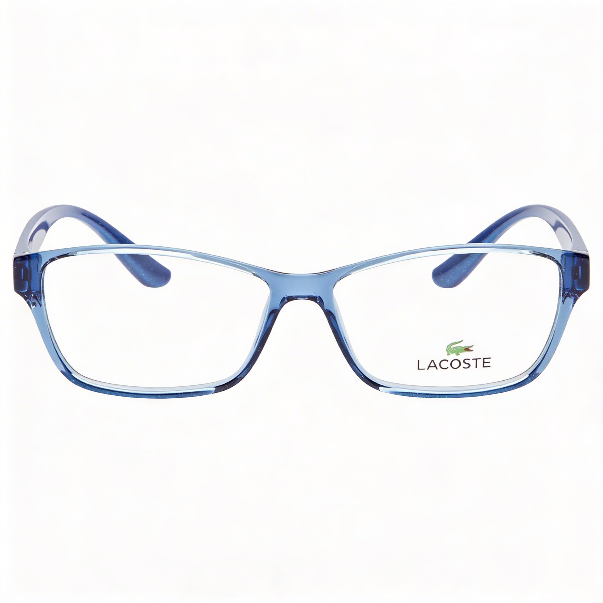Lacoste L3803b Mi Women's Azure With Glitter Temples Plastic Frame Clear Lens Eyeglasses 51mm, Photo 2