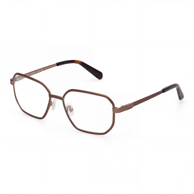 GUESS Gu50240 Men's Metal Optical Eyeglasses, Shiny Satin Dark Bronze Frame, Size 56-17-145