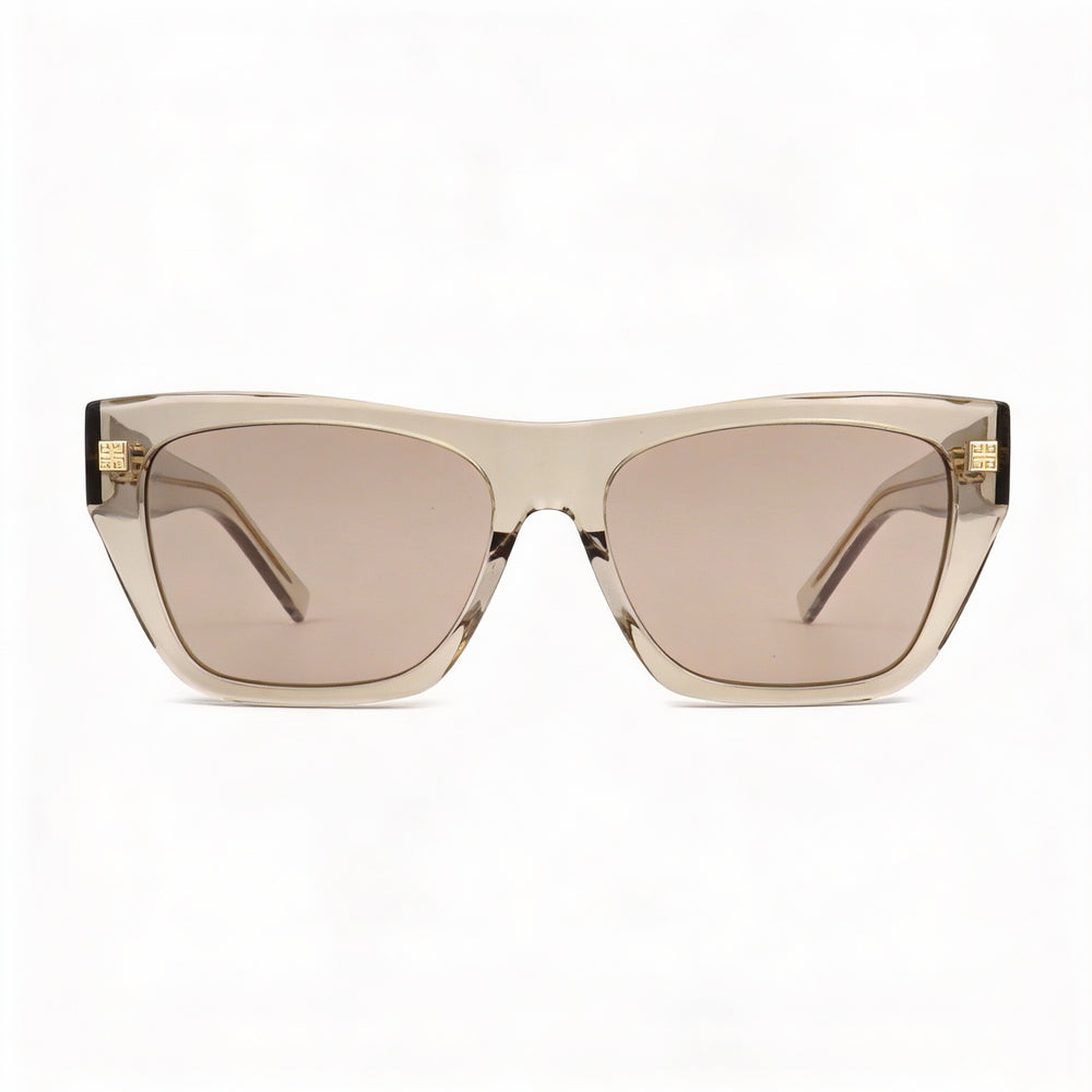 Givenchy Casual Women's Acetate Sunglasses, Shiny Light Brown, Lens Width 55, Bridge 16, Temple 140