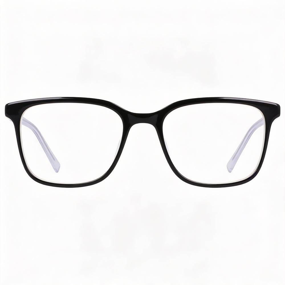 DKNY Casual Women's Black/White Laminate Acetate Ophthalmic Eyeglasses Lens 52mm Bridge 18mm Temples 140mm